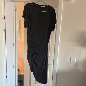 Amaryllis Black Asymmetrical Dress